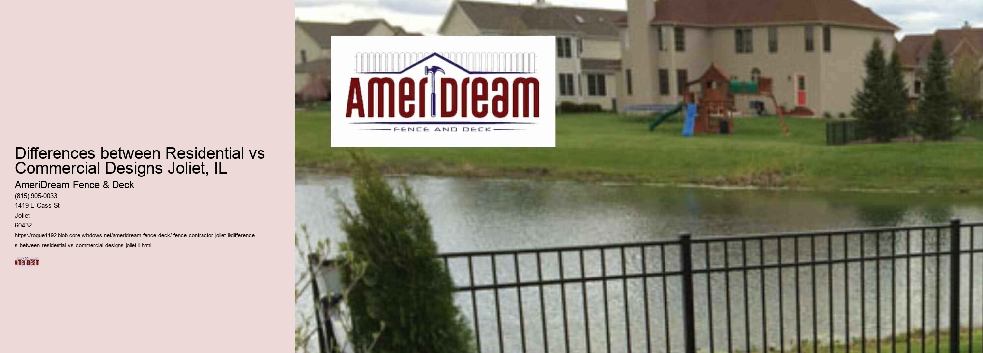 Differences between Residential vs Commercial Designs Joliet, IL
