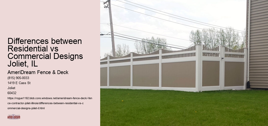Differences between Residential vs Commercial Designs Joliet, IL