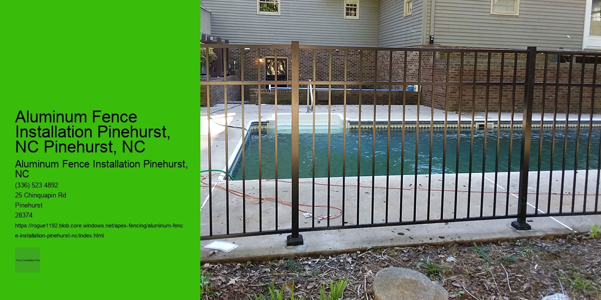 Aluminum Fence Installation Pinehurst, NC Pinehurst, NC