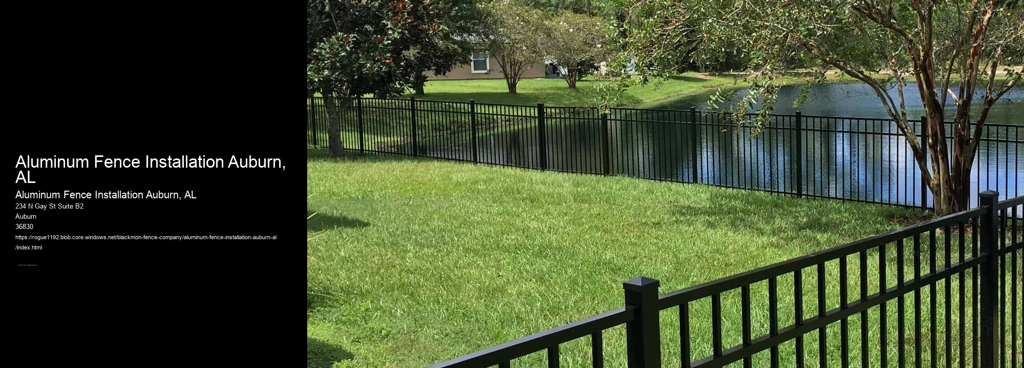 Aluminum Fence Installation Auburn, AL