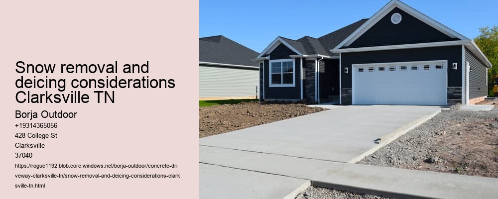 Snow removal and deicing considerations Clarksville TN