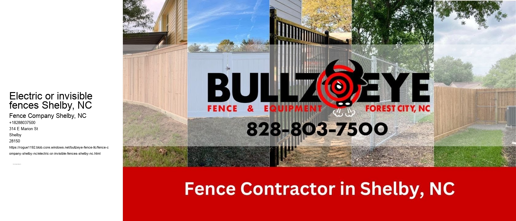 Electric or invisible fences Shelby, NC