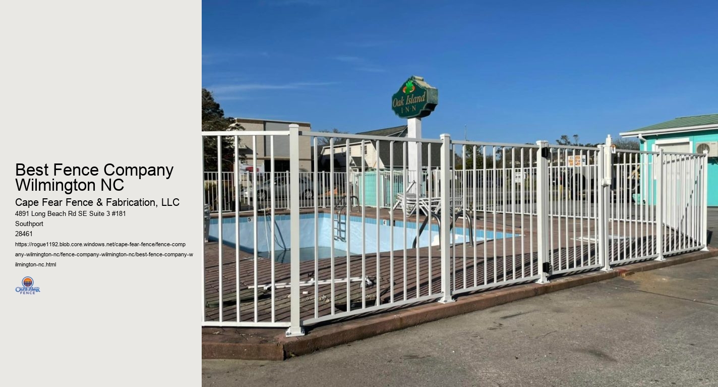 Best Fence Company Wilmington NC
