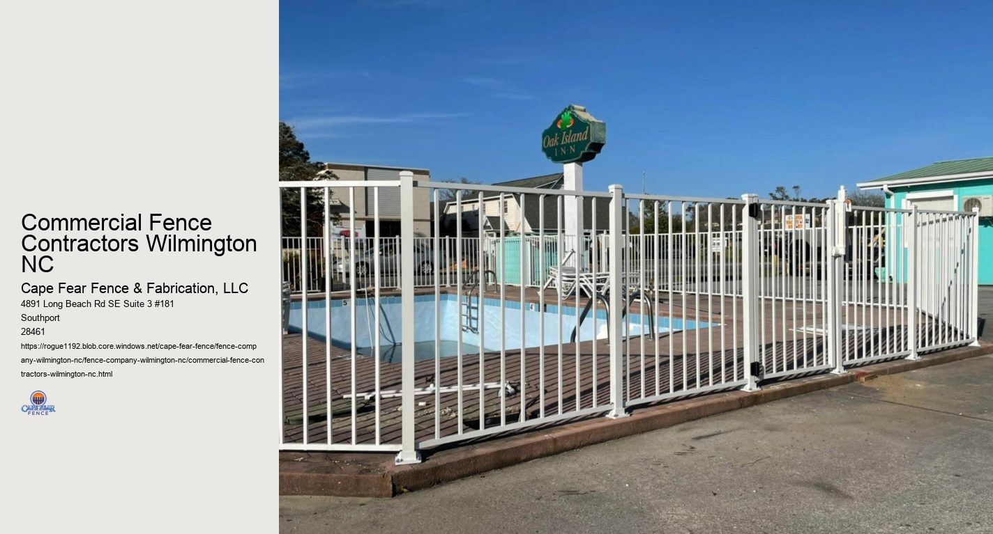 Commercial Fence Contractors Wilmington NC
