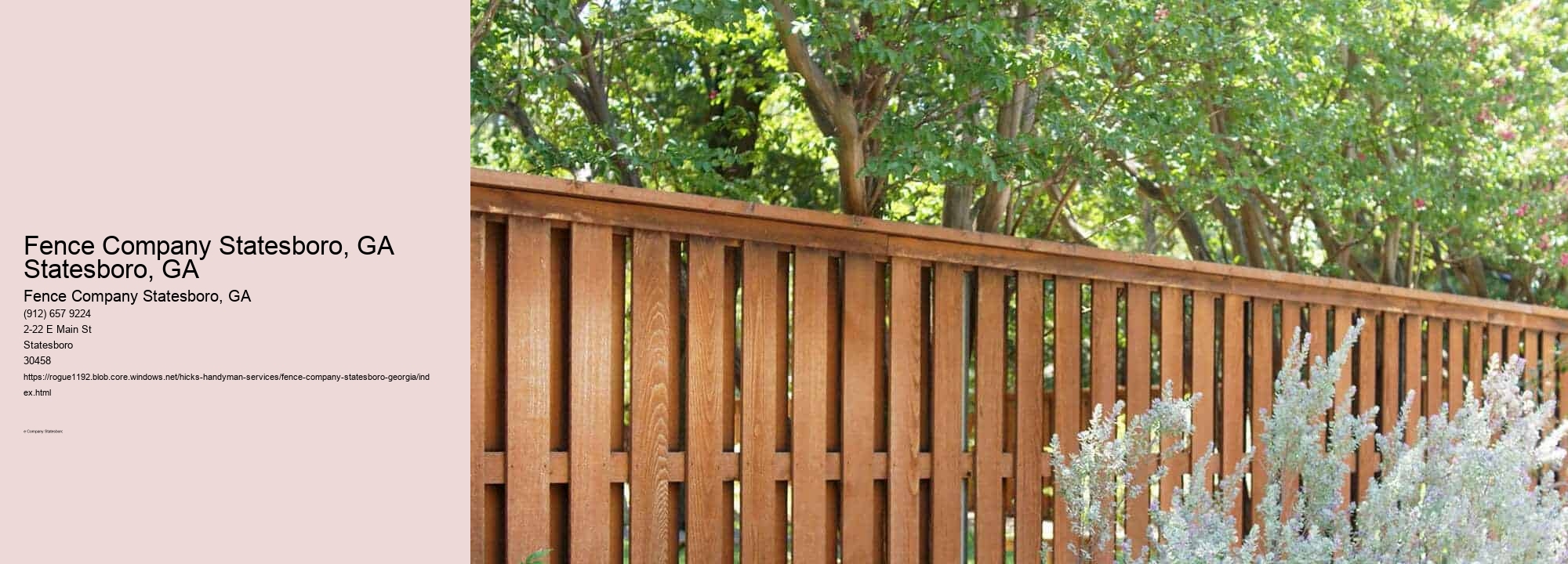 Fence Company Statesboro, GA Statesboro, GA