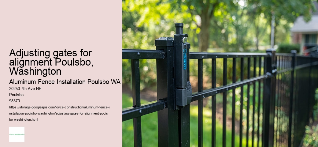 Adjusting gates for alignment Poulsbo, Washington