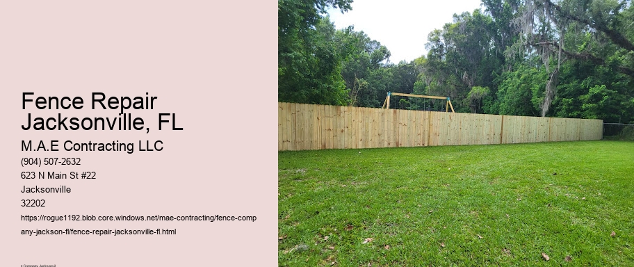 Fence Repair Jacksonville, FL