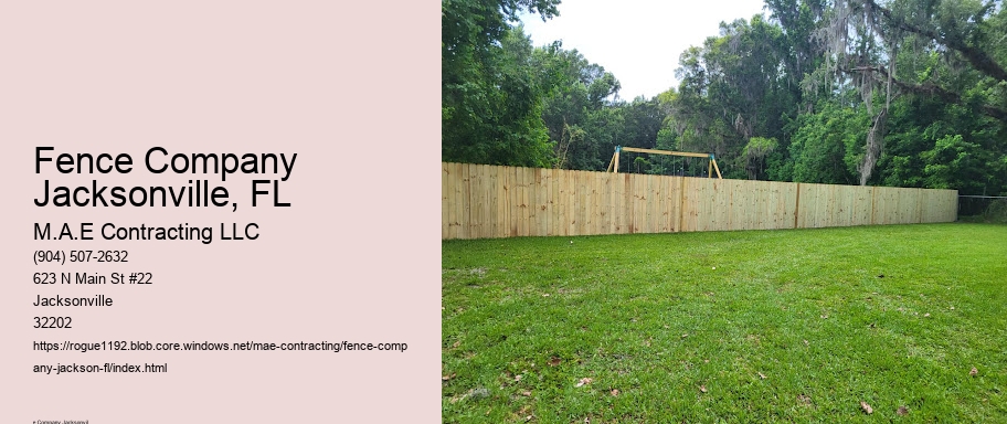 Fence Company Jacksonville, FL