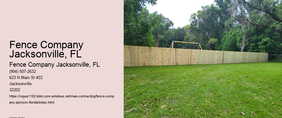 Fence Company Jacksonville, FL