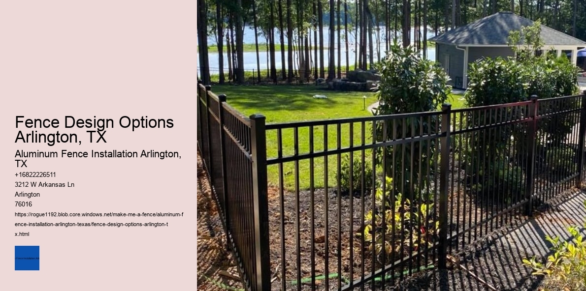 Fence Design Options Arlington, TX