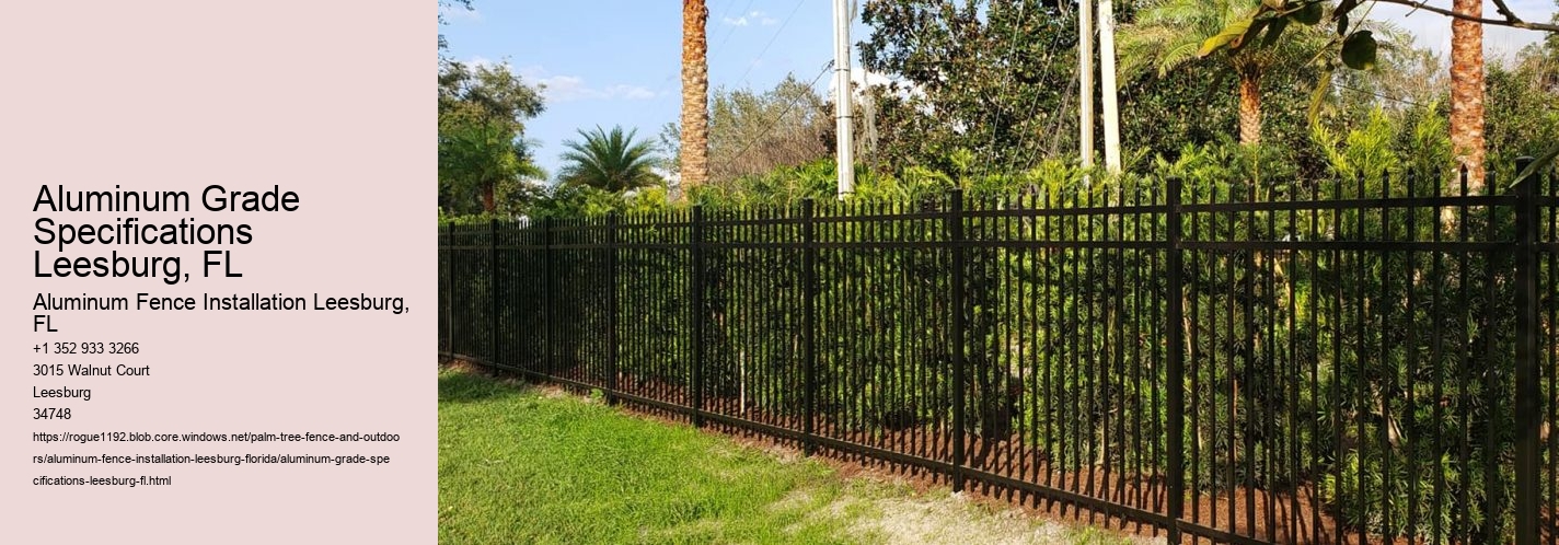 Aluminum Grade Specifications Leesburg, FL