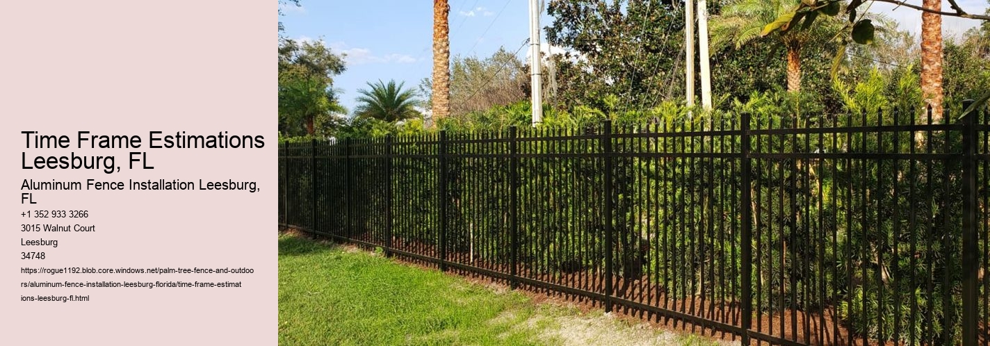 Time Frame Estimations Leesburg, FL