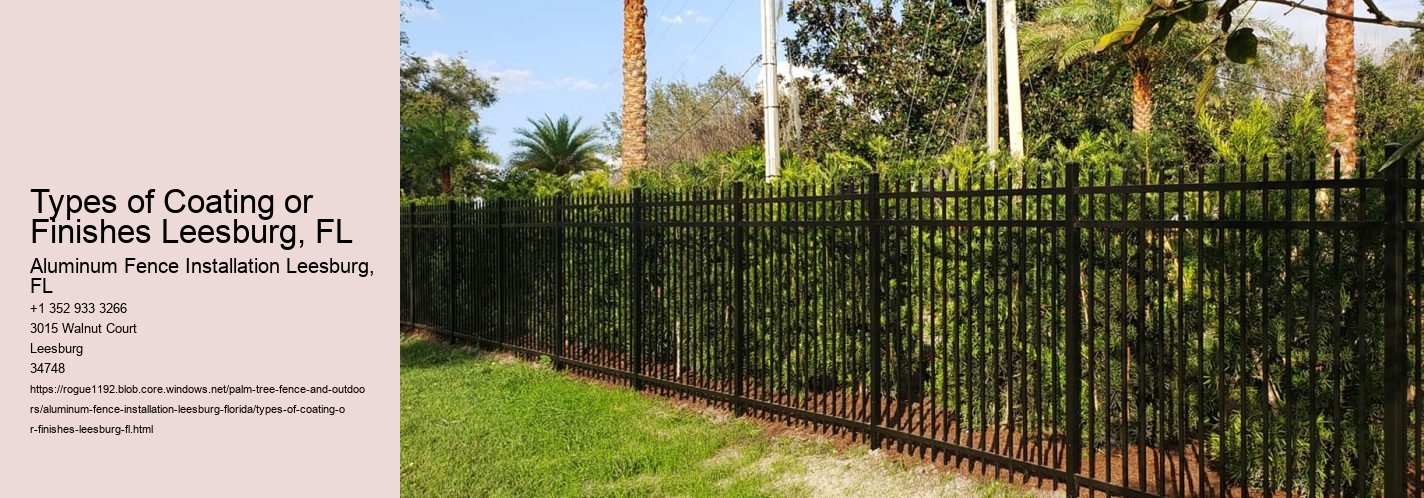 Types of Coating or Finishes Leesburg, FL