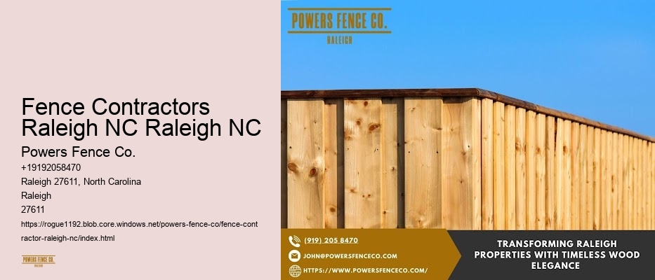 Fence Contractors Raleigh NC Raleigh NC