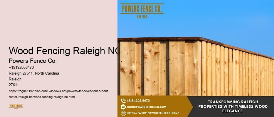 Wood Fencing Raleigh NC