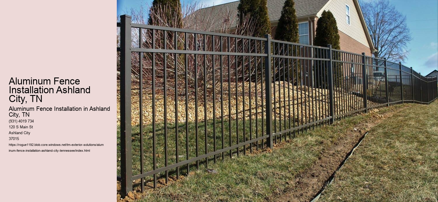 Aluminum Fence Installation Ashland City, TN