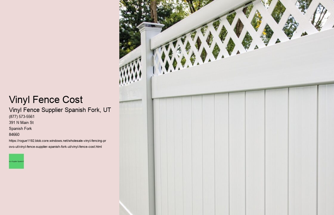 Vinyl Fence Cost