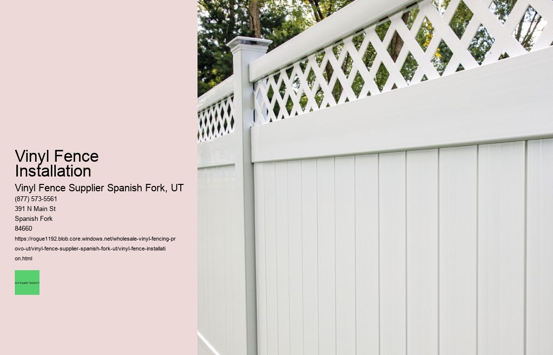 Vinyl Fence Installation