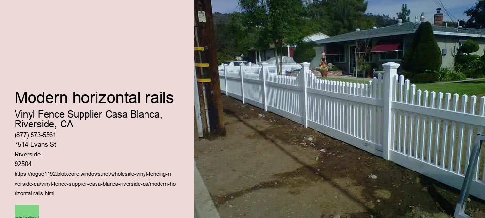 Modern horizontal rails