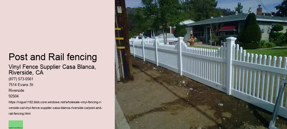 Post and Rail fencing